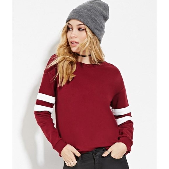Forever 21 Sweaters - Maroon Crew Neck